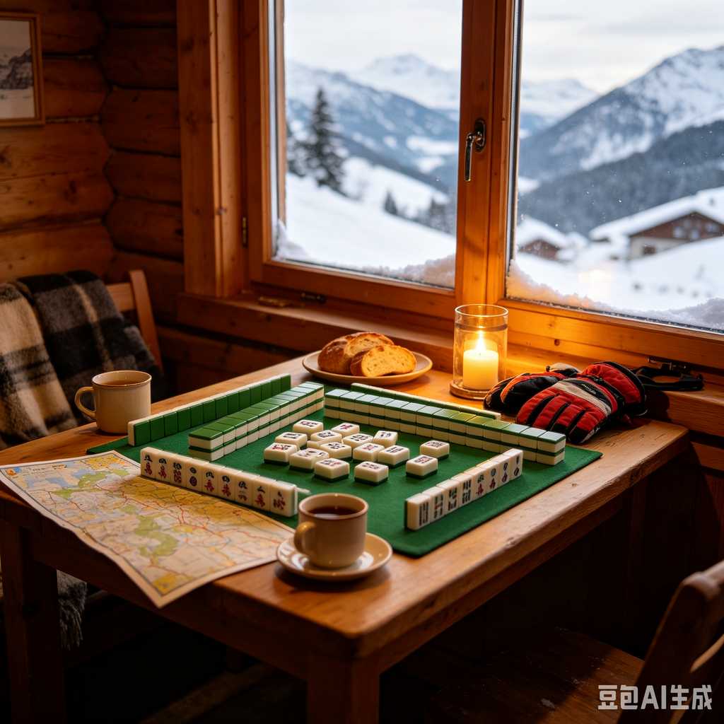 indoor leisure game mahjong set